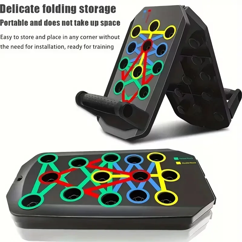 Push Up Board Foldable Multi Function - Push-up Board Set Portable Multifunctional Push-up