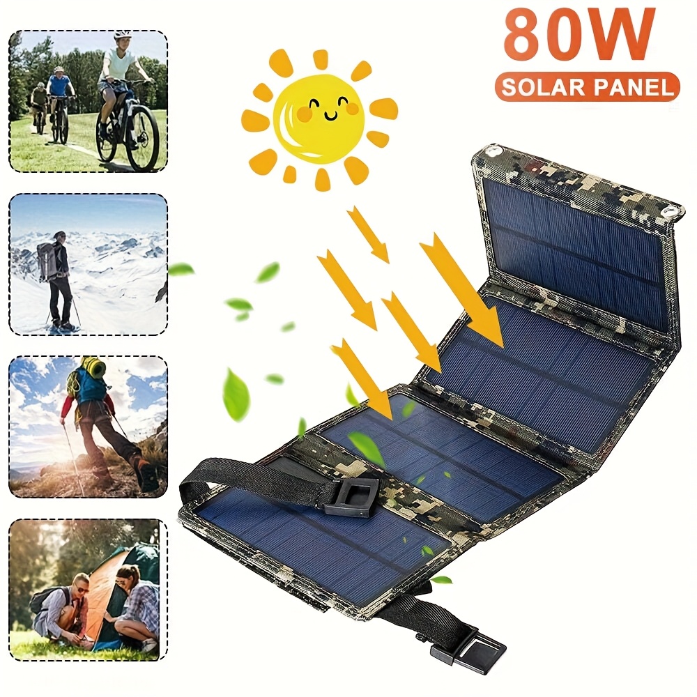 Hiking - [Solar Panel] 80W Portable Folding Solar