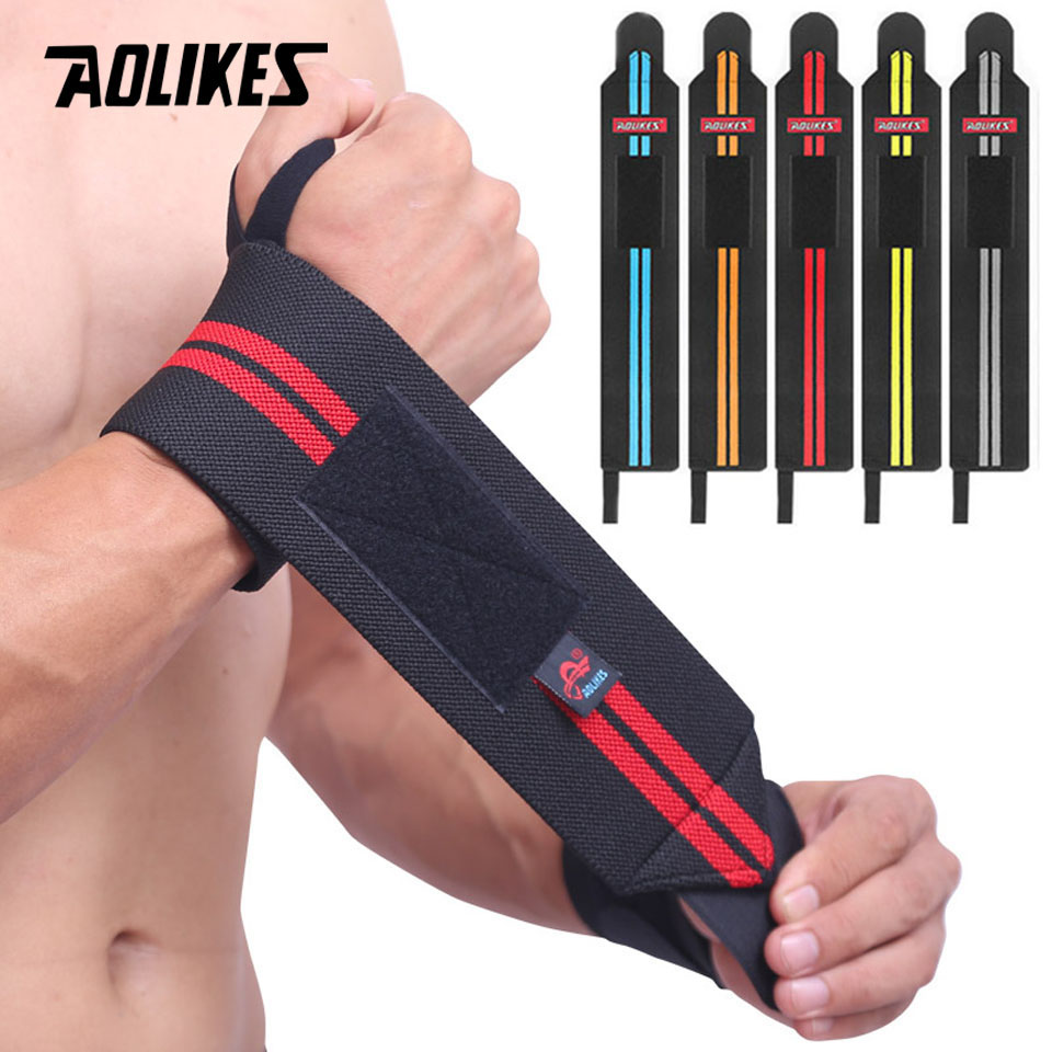 AOLIKES 1 Pair Wristband Wrist - Wrist Wraps Weightlifting Support ulasan dan harga