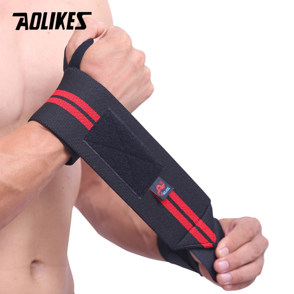 AOLIKES 1 Pair Wristband Wrist - Wrist Wraps Weightlifting Support ulasan dan harga