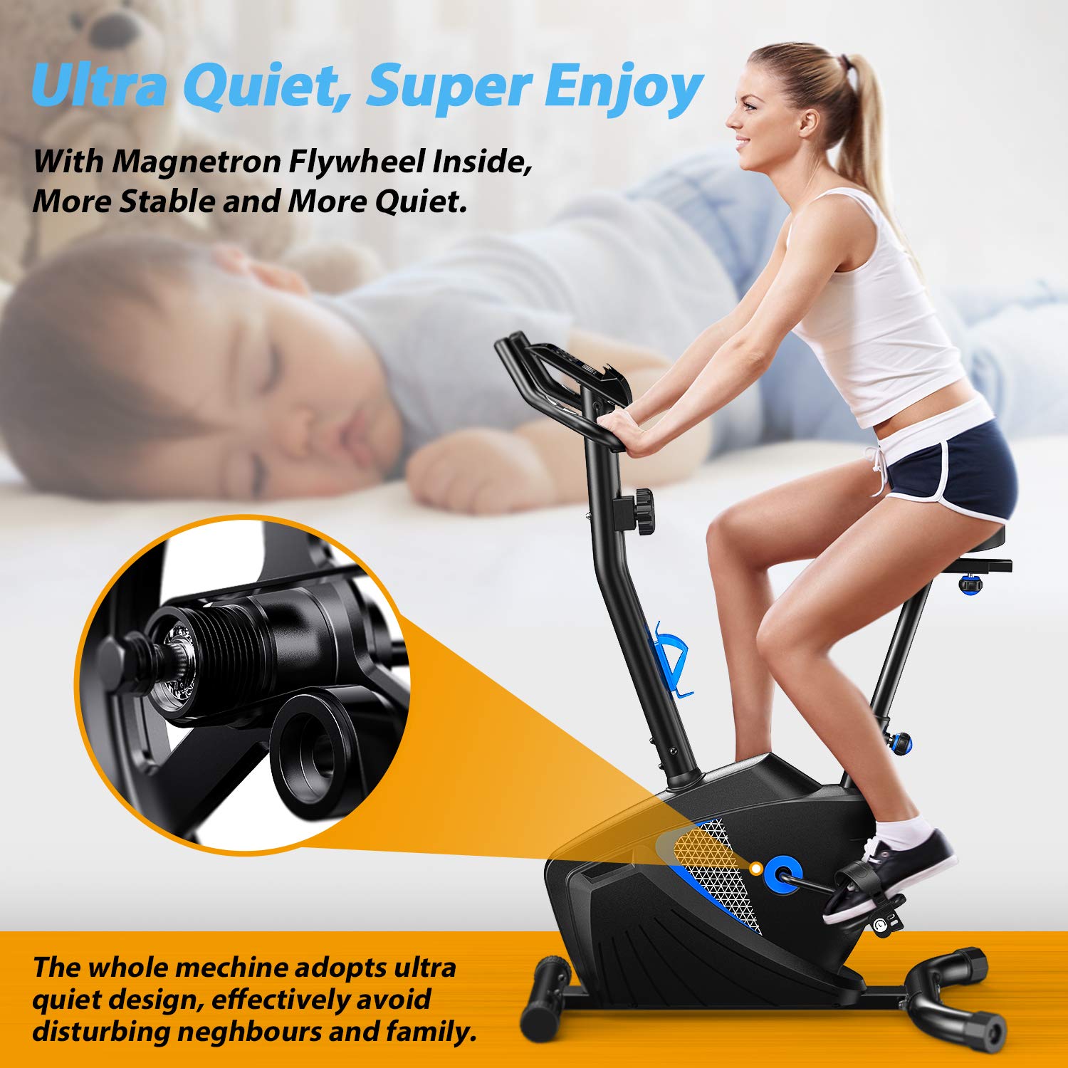 Adjustable Magnetic Resistance - Exercise Bike Magnetic Resistance ulasan dan harga