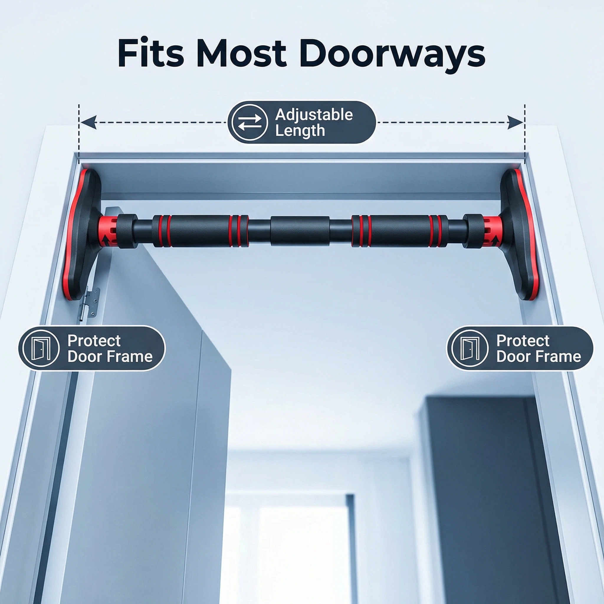 Pull up barMultifunctional Doo - Door Pull Up Bar No Screw ulasan dan harga