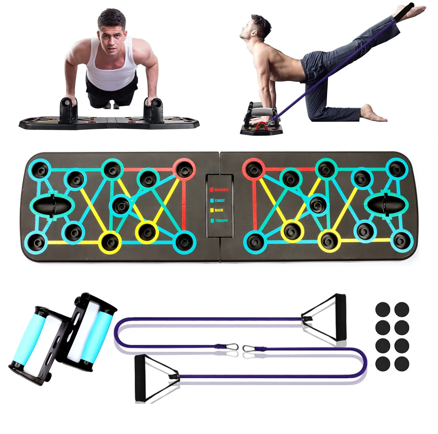 Foldable Multifunctional Push  - Push Up Board Foldable Multi Function ulasan dan harga