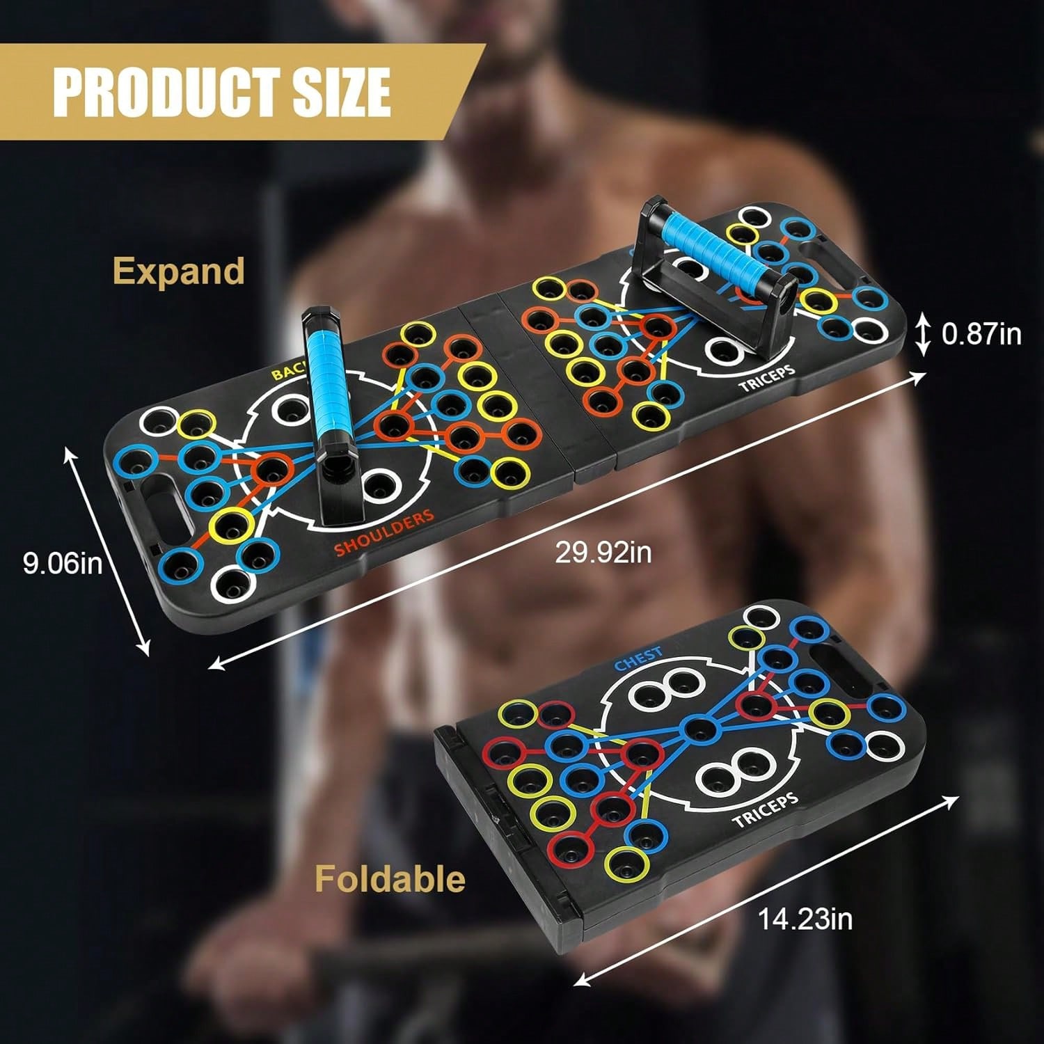 Foldable Push‑Up Board System, - Push Up Board Foldable Multi Function ulasan dan harga