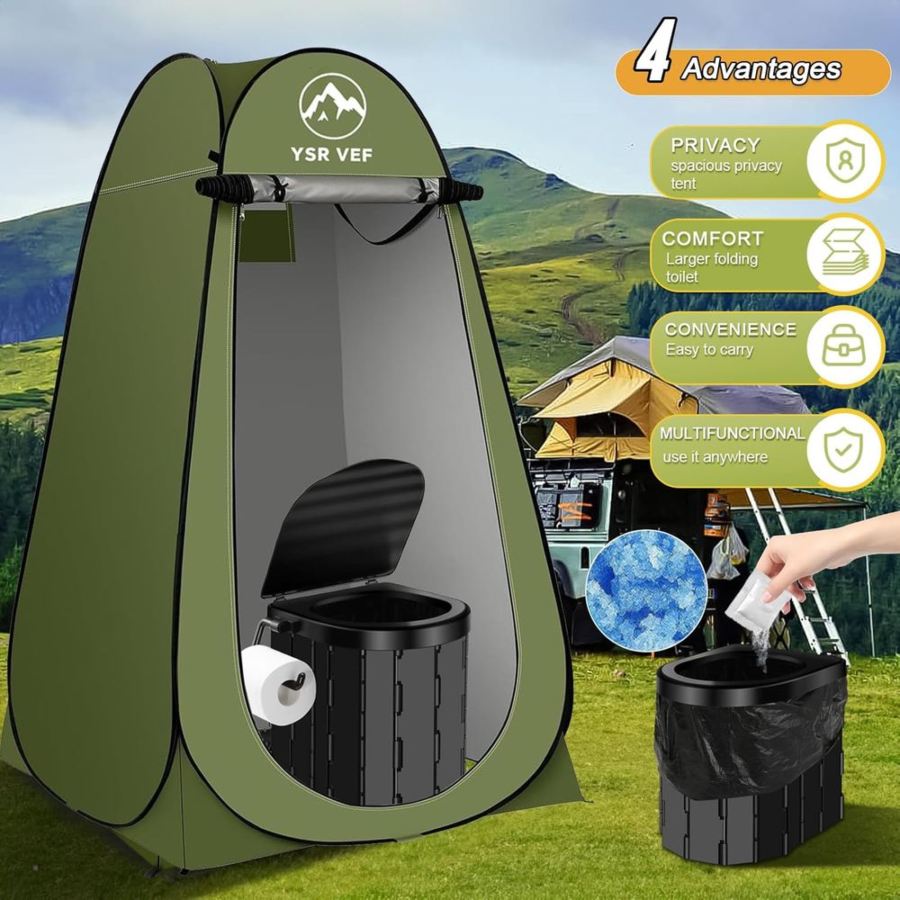Portable Toilet Kit, Camping T - Camping ulasan dan harga