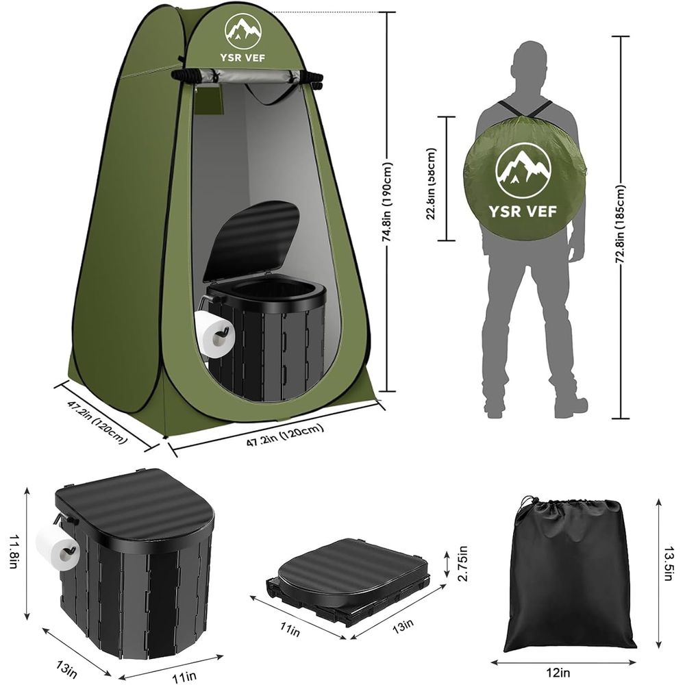 Portable Toilet Kit, Camping T - Camping ulasan dan harga