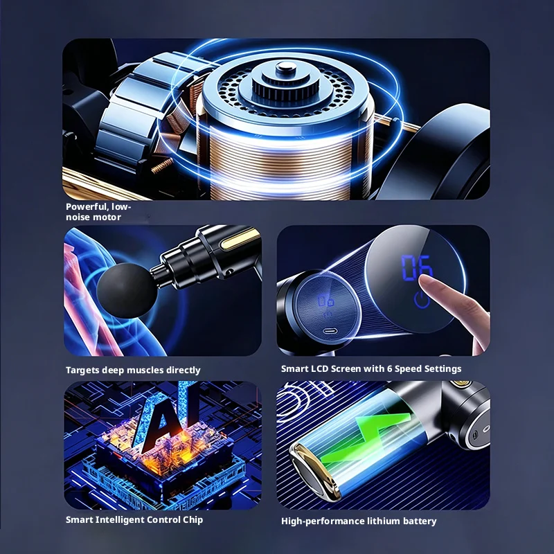 6 Speed Mini Electric Fascia G - Electric Massage Gun Deep Tissue ulasan dan harga