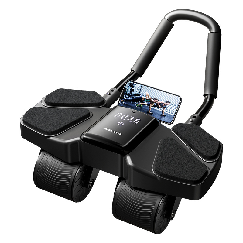 Auto Rebound Four Wheel Ab Rol - Ab Roller Wheel With Elbow Support ulasan dan harga