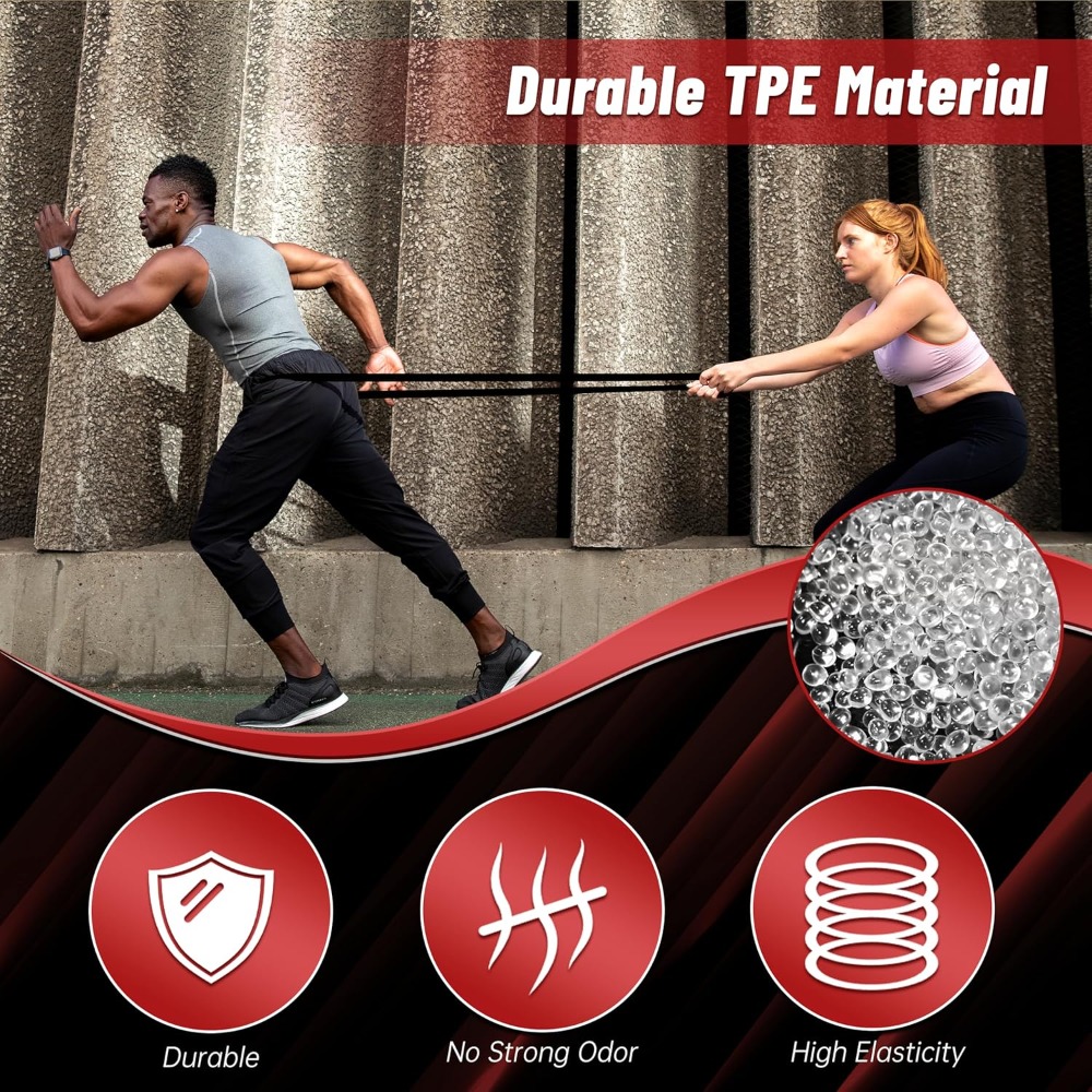 Pull Up Assistance Bands, 5-Le - Resistance Bands Set With Handles ulasan dan harga