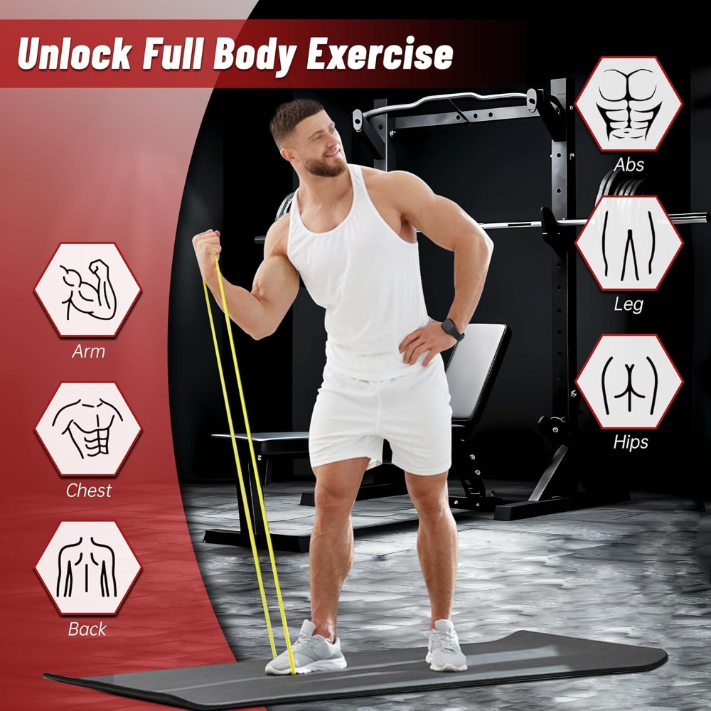 Pull Up Assistance Bands, 5-Le - Resistance Bands Set With Handles ulasan dan harga