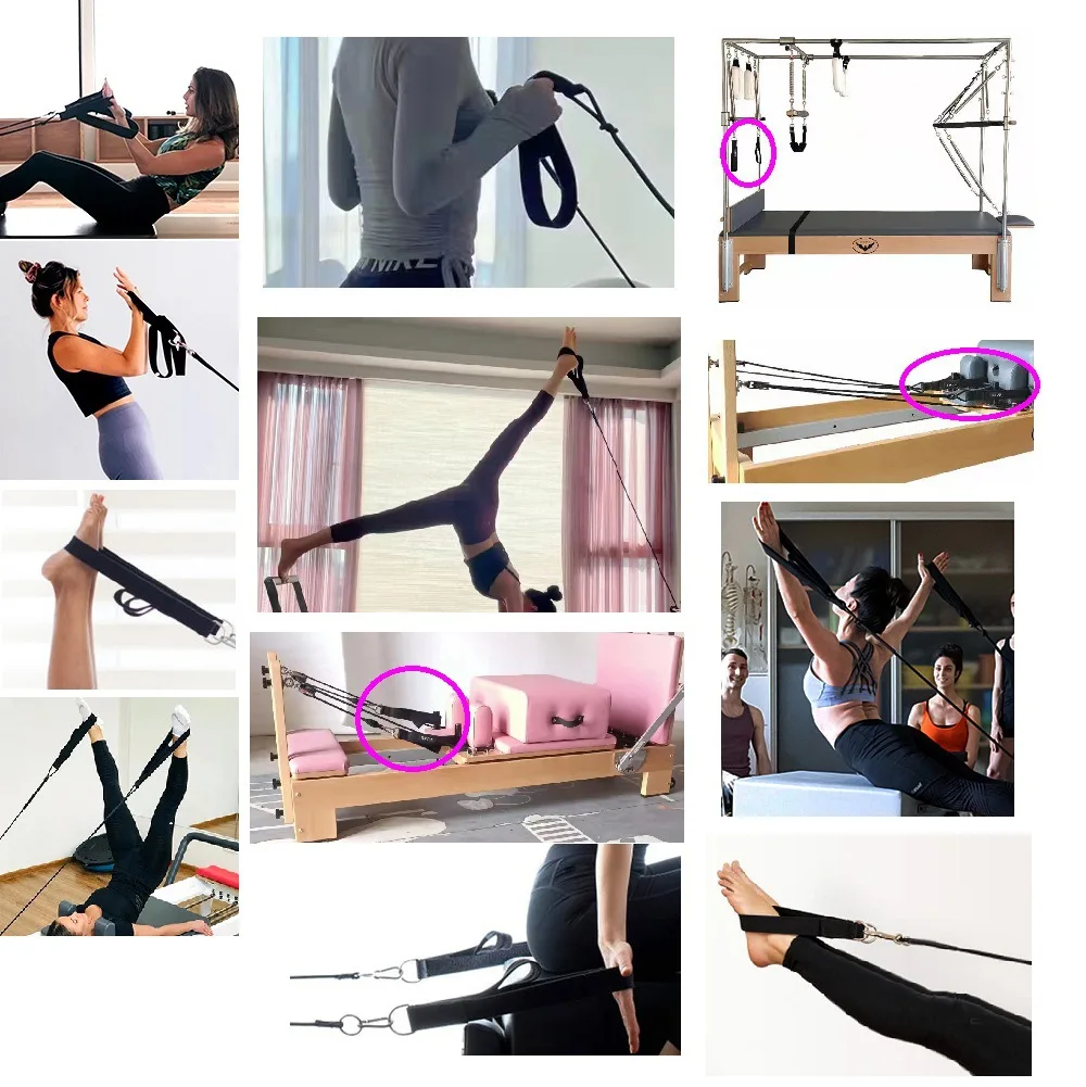 Double Ring Elastic Yoga Pilat - Pilates Bar Kit With Resistance Bands ulasan dan harga