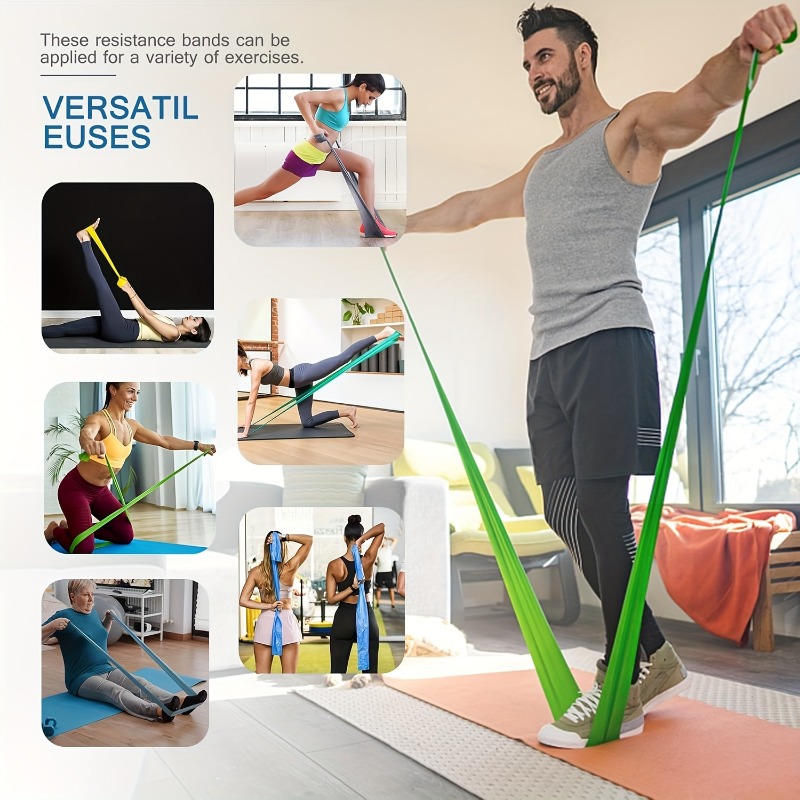 2/3/4/6 Pcs Yoga Resistance Ba - Pilates Bar Kit With Resistance Bands ulasan dan harga