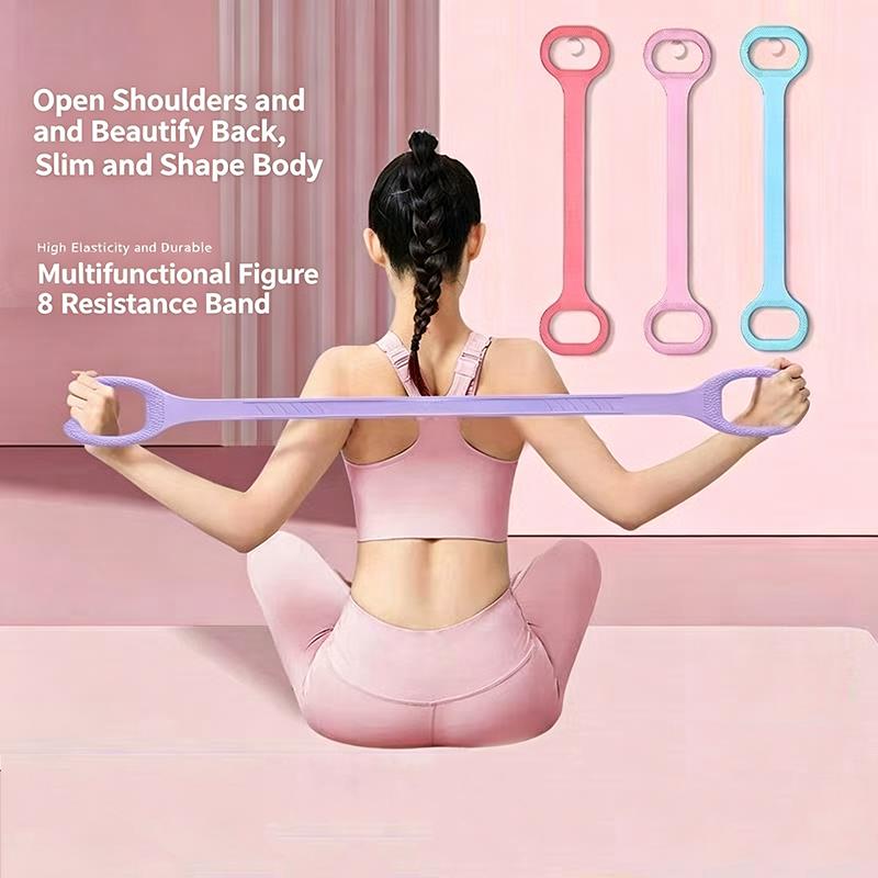 1/3Pcs 8-Shaped Resistance Ban - Pilates Bar Kit With Resistance Bands ulasan dan harga
