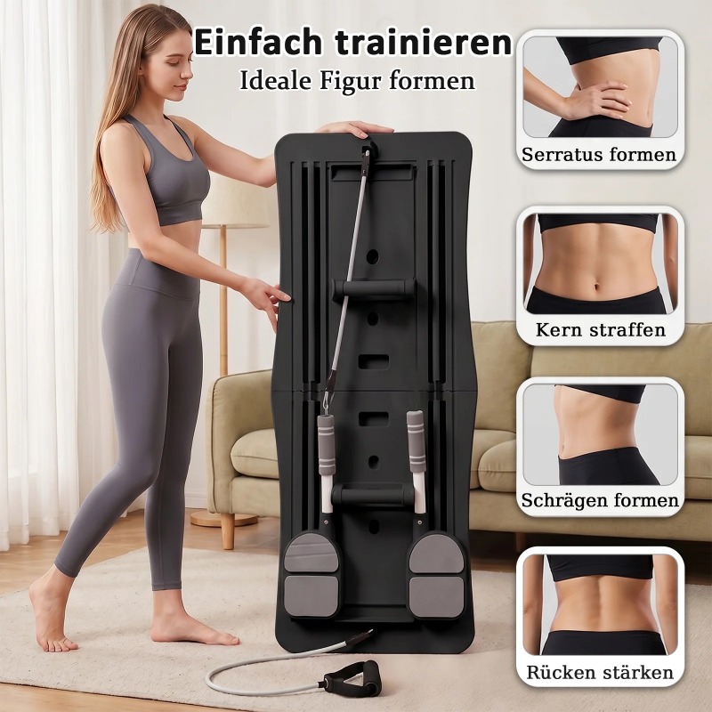 Multi-Functional Ab Workout Bo - Ab Roller Wheel With Elbow Support ulasan dan harga