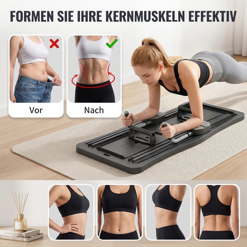 Multi-Functional Ab Workout Bo - Ab Roller Wheel With Elbow Support ulasan dan harga