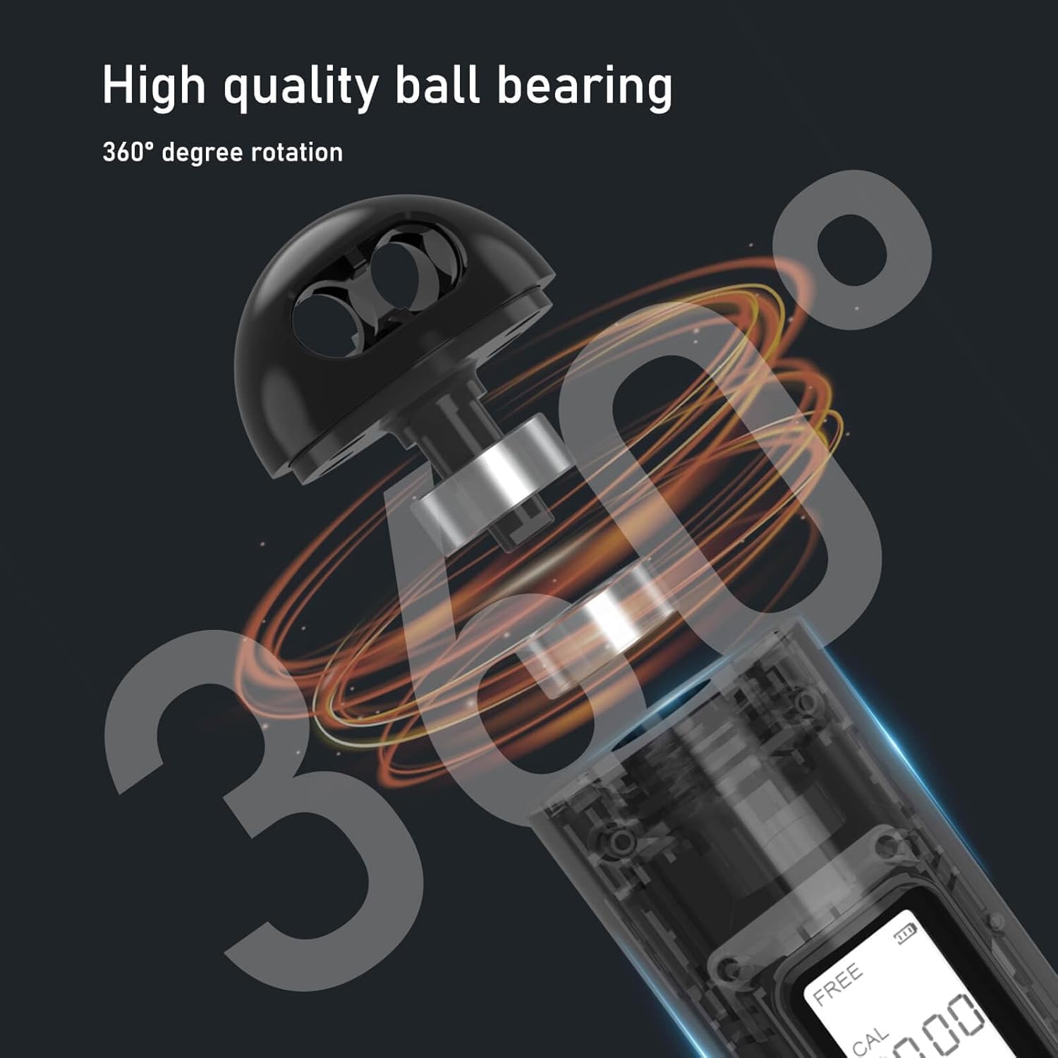 2-in-1 Smart Digital Weighted  - Smart Jump Rope Digital Counter ulasan dan harga