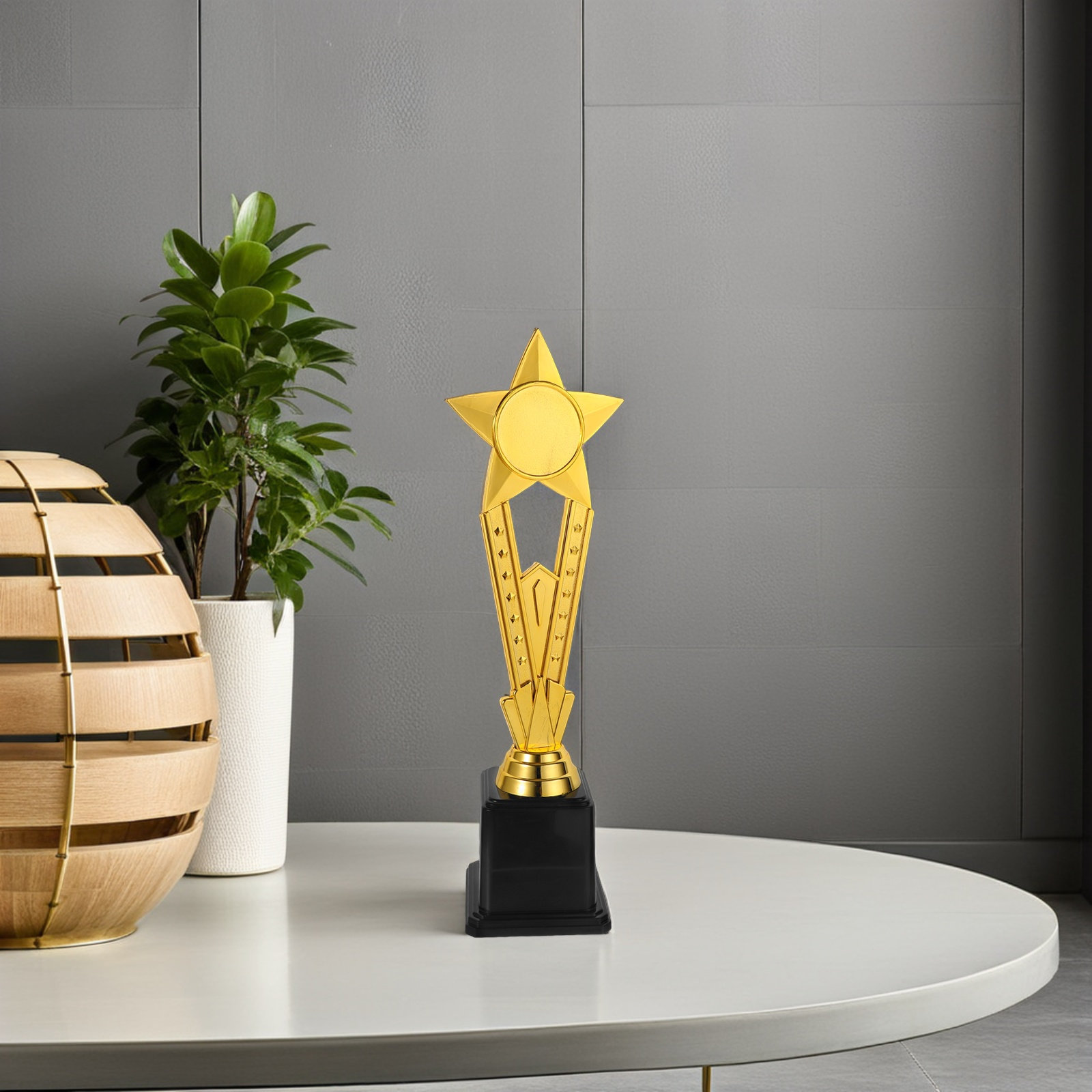 Plastic Gold Star Trophy Small - Team Sports ulasan dan harga