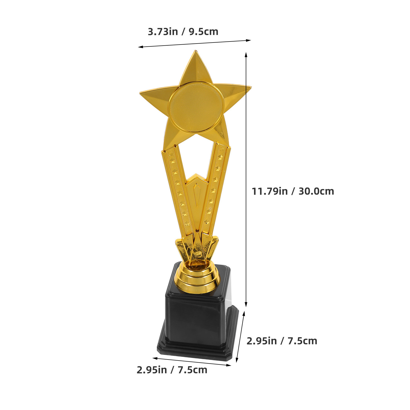 Plastic Gold Star Trophy Small - Team Sports ulasan dan harga