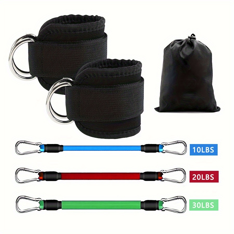 5Pcs Ankle Resistance Bands,An - Pilates Bar Kit With Resistance Bands ulasan dan harga