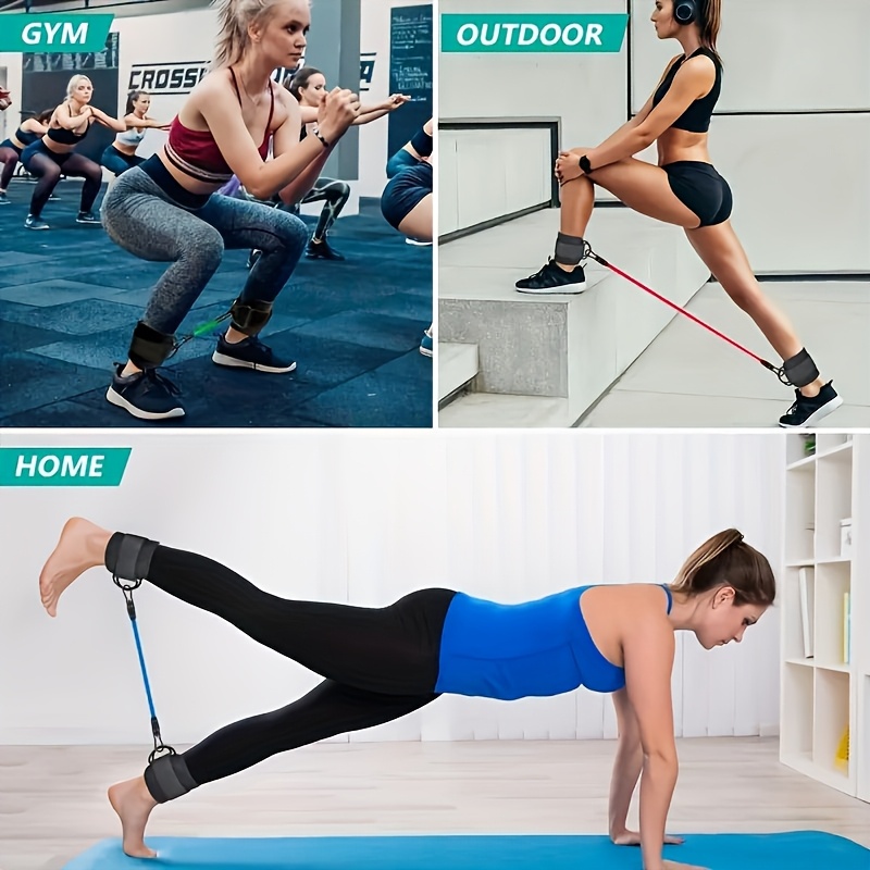 5Pcs Ankle Resistance Bands,An - Pilates Bar Kit With Resistance Bands ulasan dan harga
