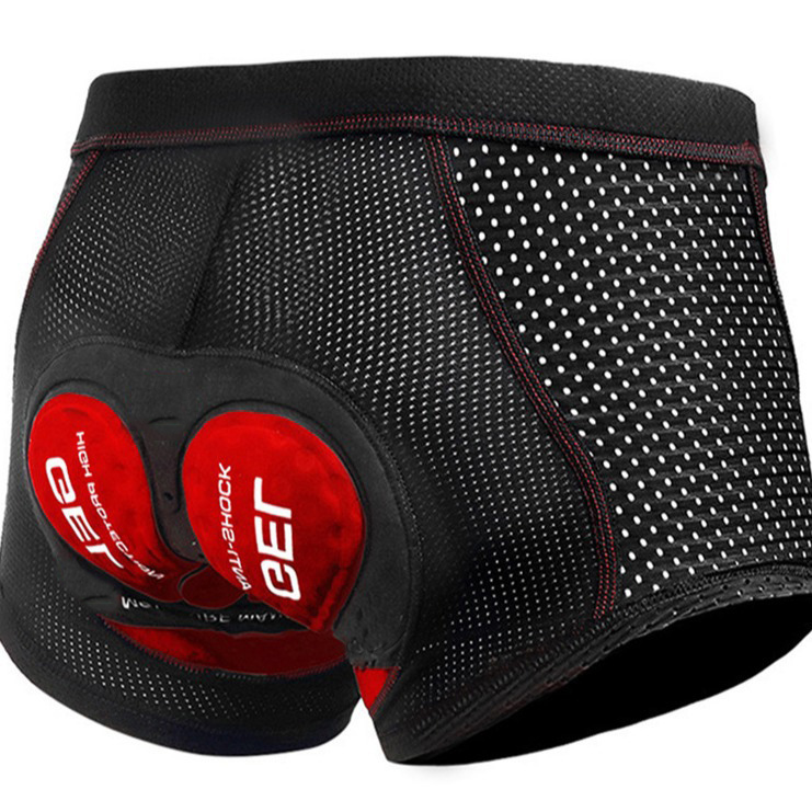 Cycling Shorts Breathable Mesh - Padded Cycling Shorts 5D Gel ulasan dan harga