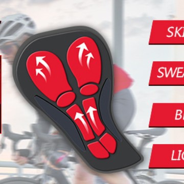 Cycling Shorts Breathable Mesh - Padded Cycling Shorts 5D Gel ulasan dan harga