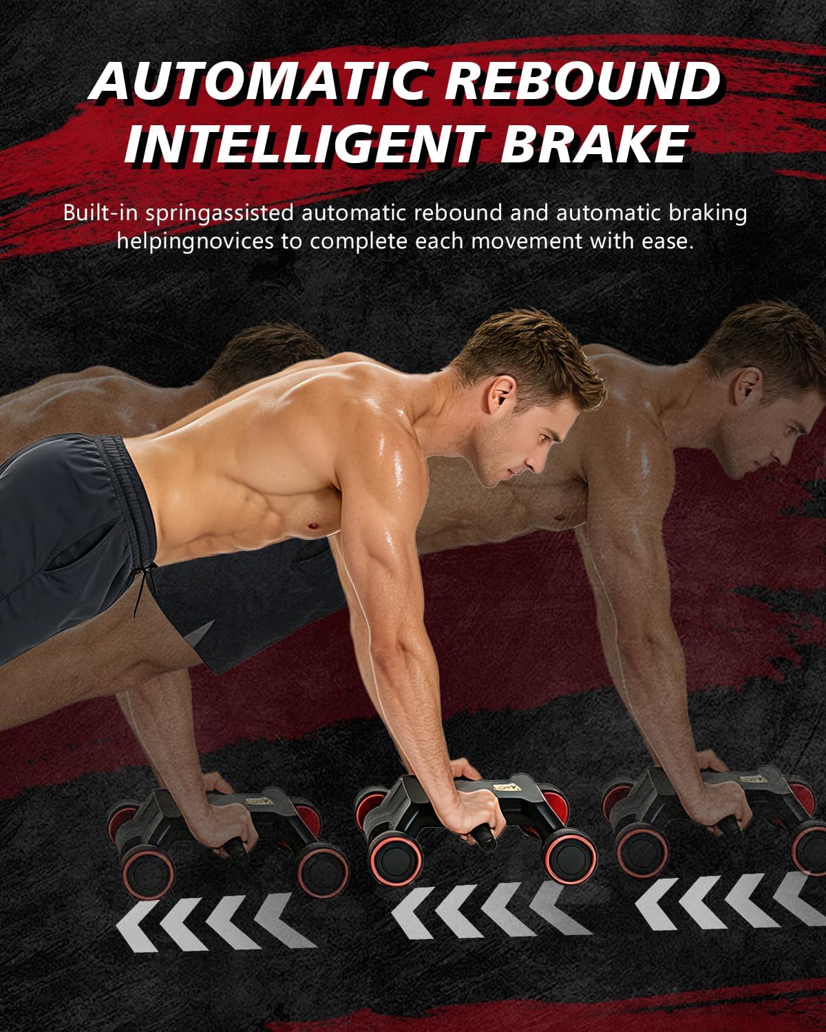 Ab Roller Wheel, Ab Roller, Up - Ab Roller Wheel With Elbow Support ulasan dan harga