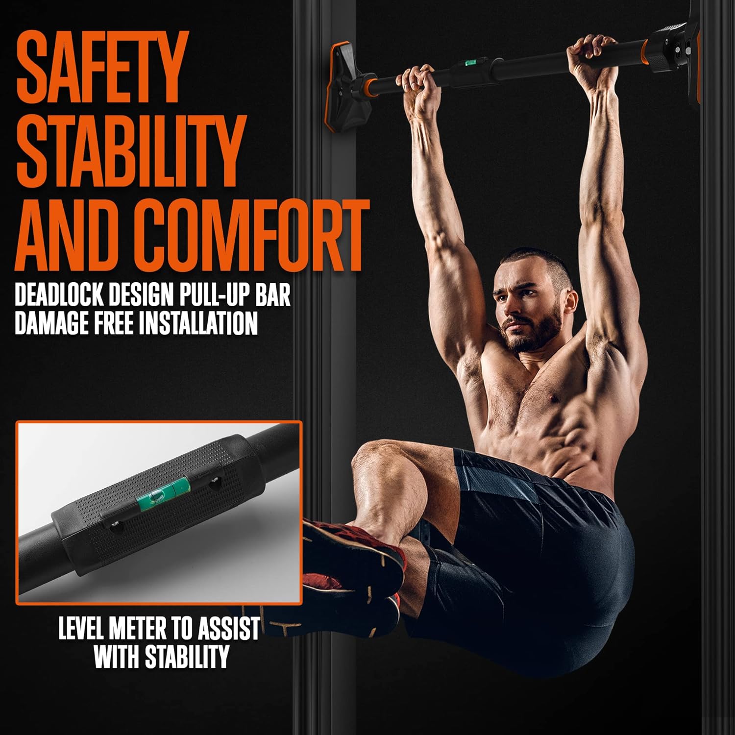 Pull Up/chin up Bar for Doorwa - Door Pull Up Bar No Screw ulasan dan harga