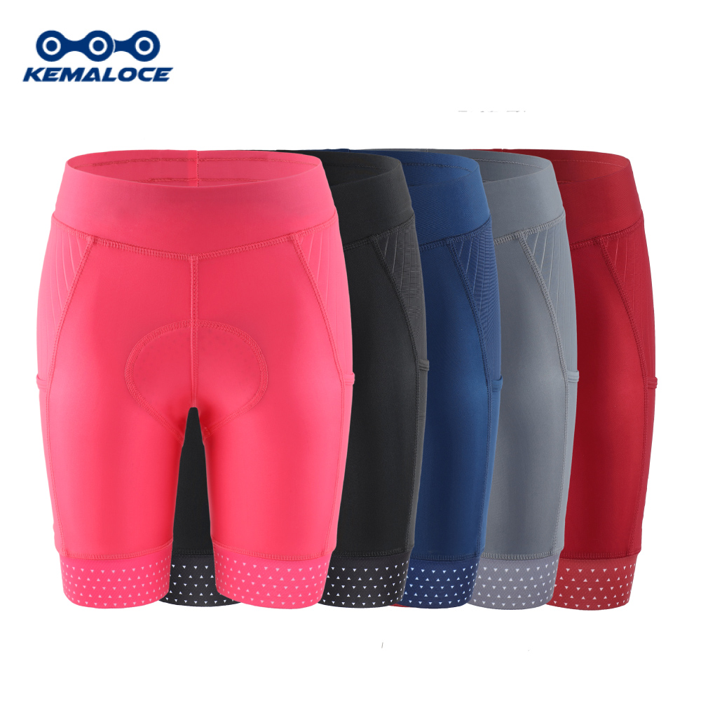KEMALOCE Women Cycling Shorts  - Padded Cycling Shorts 5D Gel ulasan dan harga