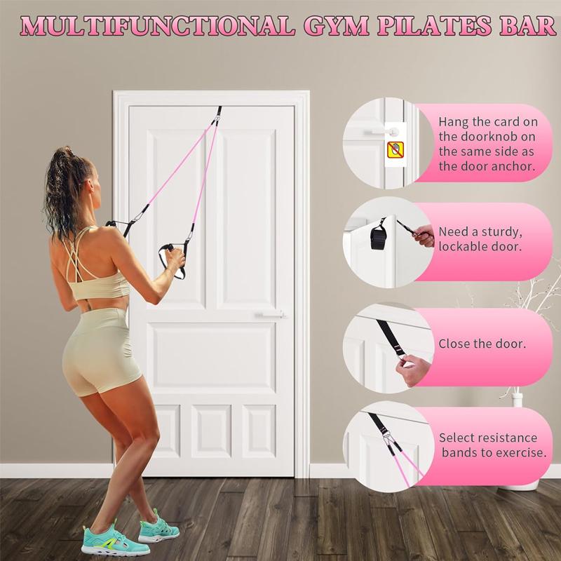 Multifunctional Pilates Bar Ki - Pilates Bar Kit With Resistance Bands ulasan dan harga
