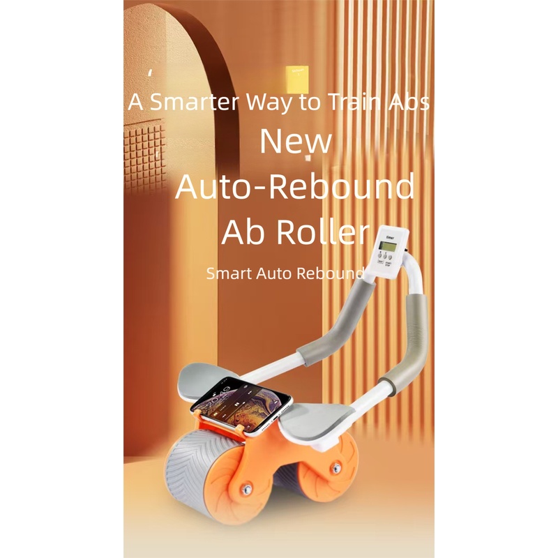 Auto Rebound Ab Roller Wheel w - Ab Roller Wheel With Elbow Support ulasan dan harga