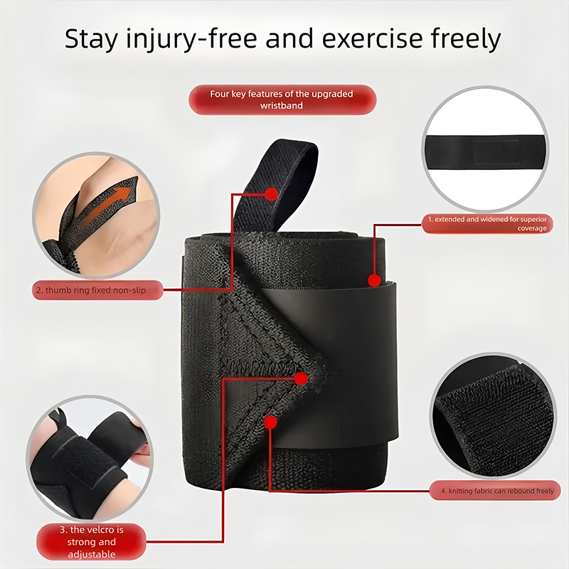 Padded Hard Wrist Wrap Support - Wrist Wraps Weightlifting Support ulasan dan harga