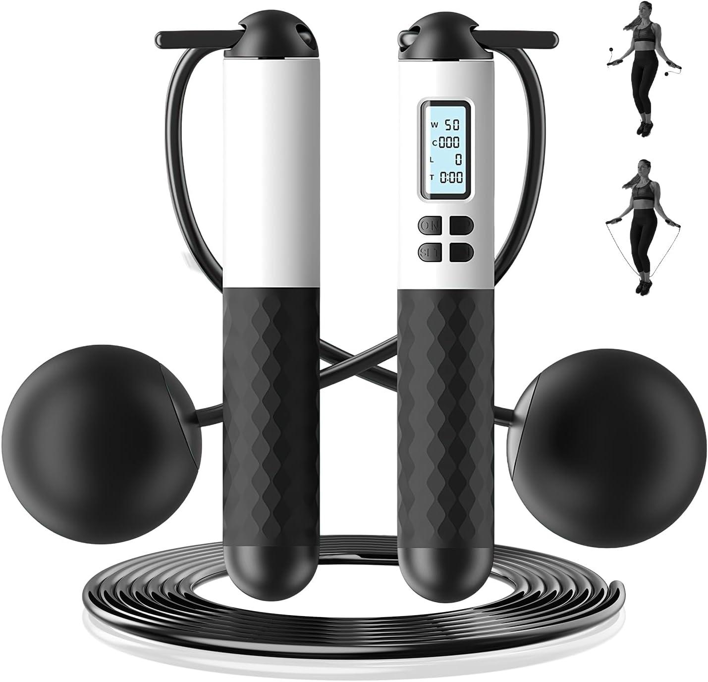 6cm Cordless Skipping Rope Wit - Smart Jump Rope Digital Counter ulasan dan harga