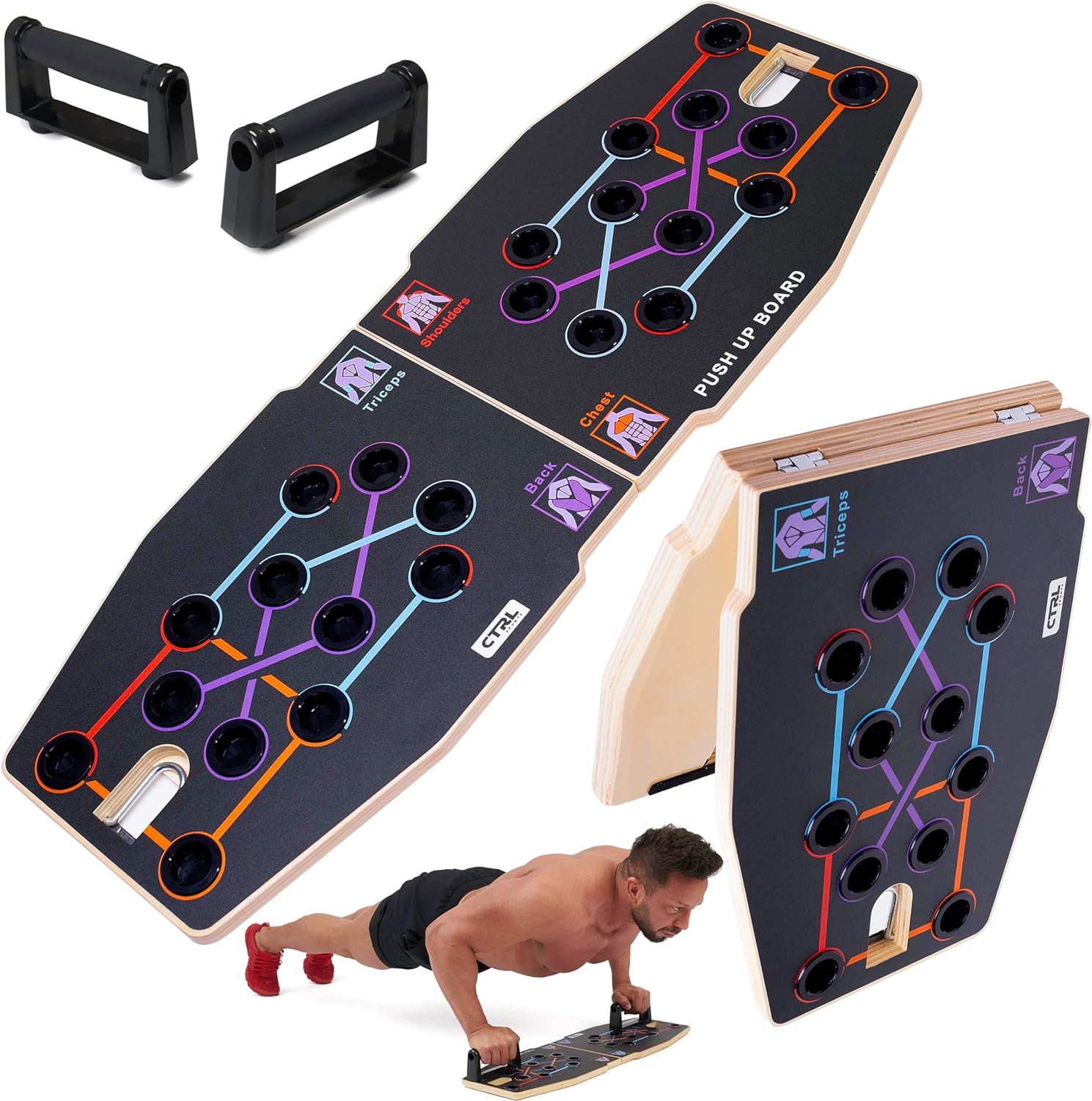 Multifunctional Foldable Woode - Push Up Board Foldable Multi Function ulasan dan harga