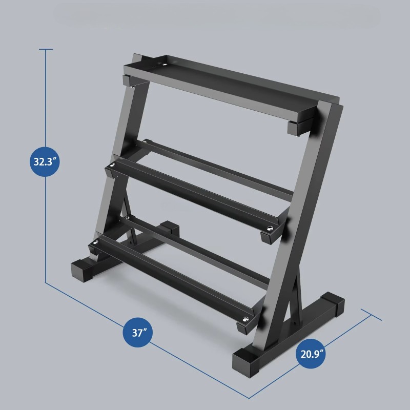3-Tier Dumbbell Storage Rack 8 - Fitness Equipment ulasan dan harga