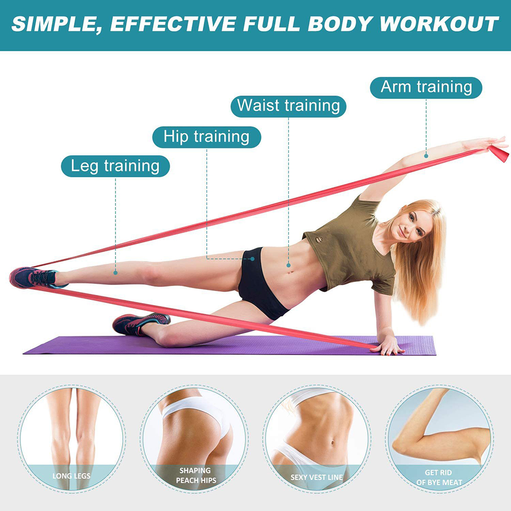 Yoga Sport Resistance Bands Pi - Pilates Bar Kit With Resistance Bands ulasan dan harga