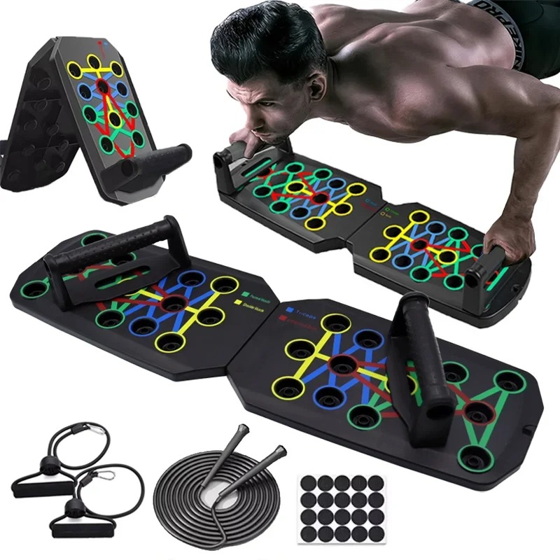 Foldable Push-up Board Set - M - Push Up Board Foldable Multi Function ulasan dan harga