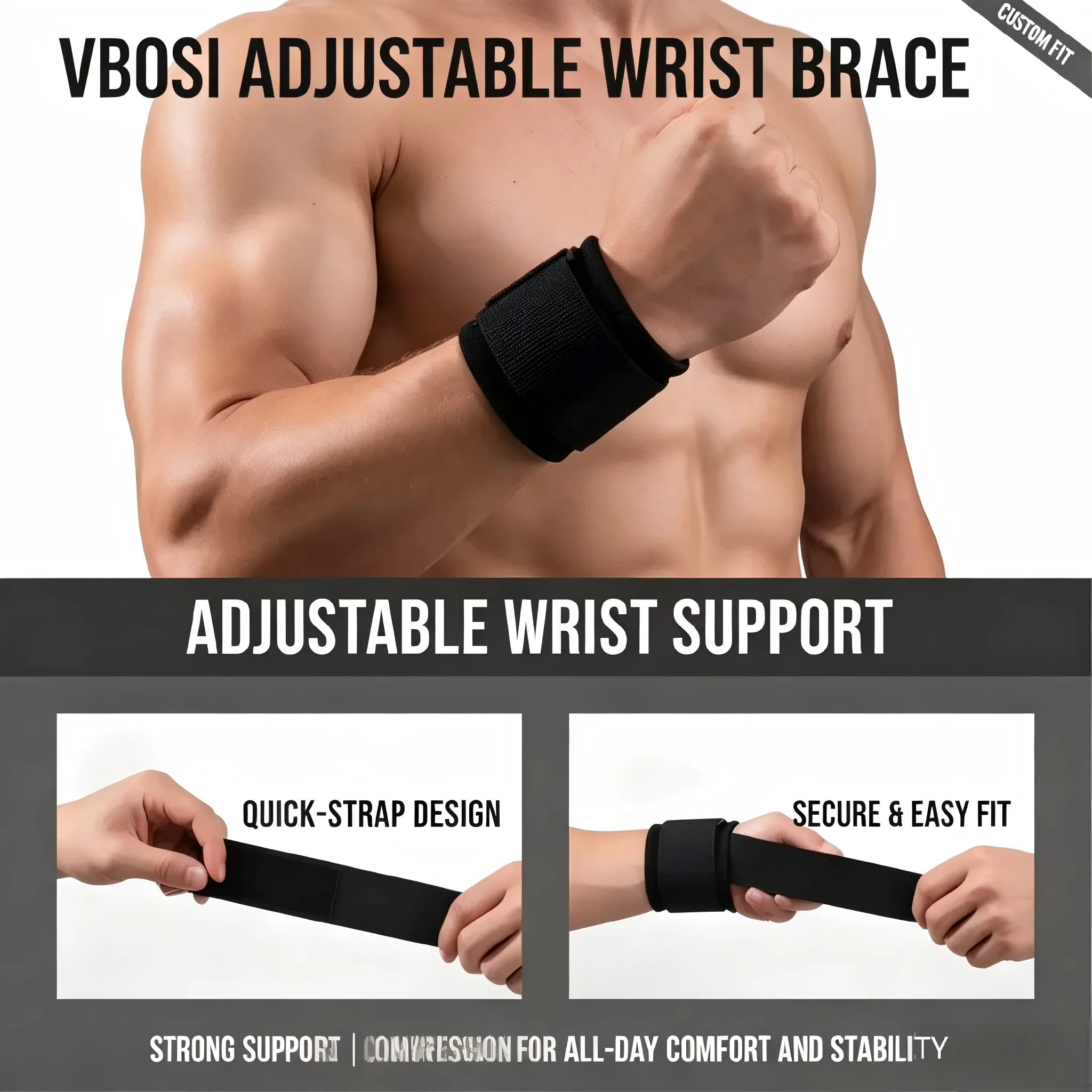 Professional Breathable Wrist  - Wrist Wraps Weightlifting Support ulasan dan harga
