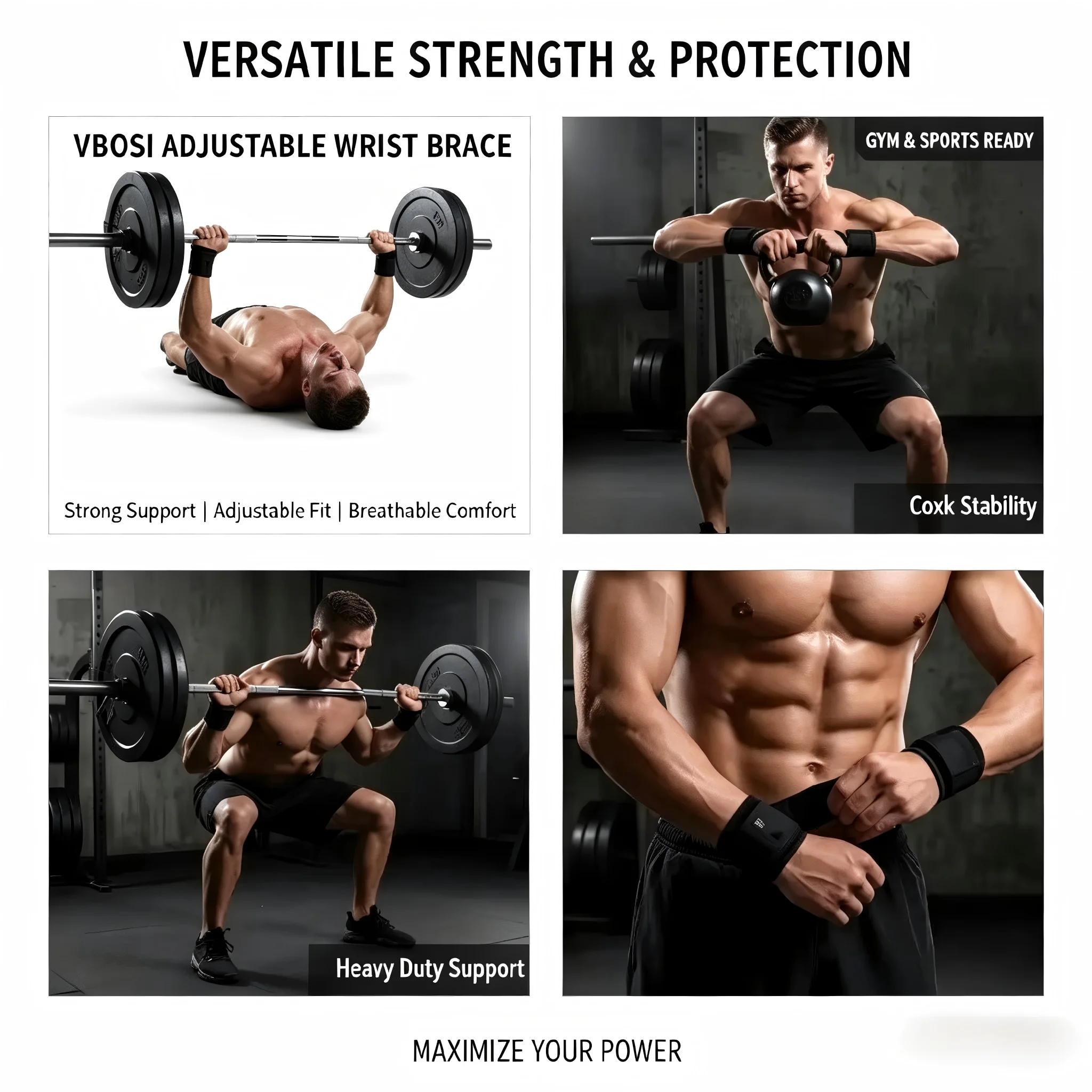 Professional Breathable Wrist  - Wrist Wraps Weightlifting Support ulasan dan harga