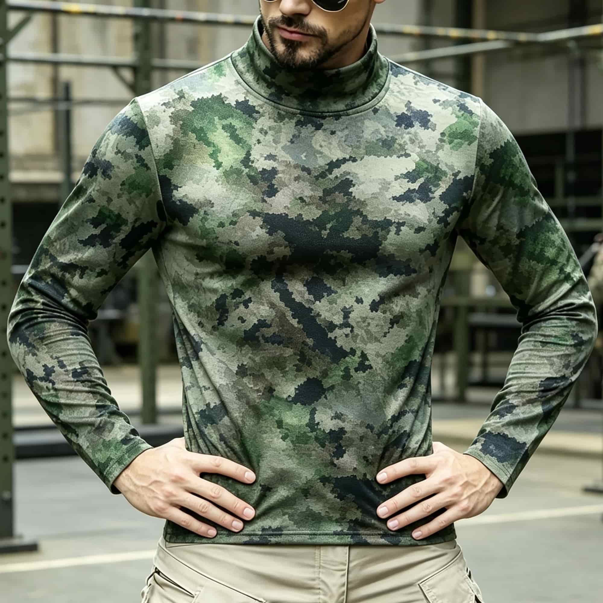 Men Tactical Camouflage Print  - Hiking ulasan dan harga