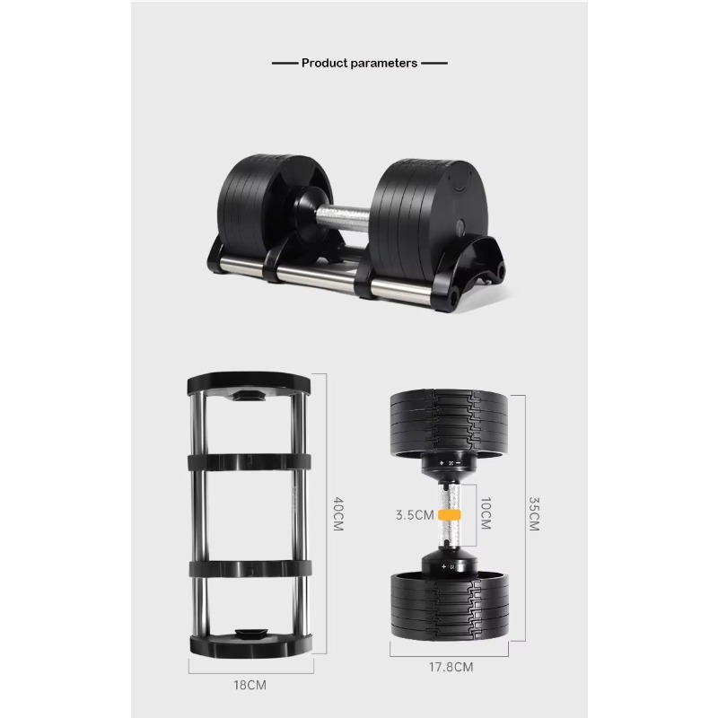 YTYIN Wholesale Gym Adjustable - Adjustable Dumbbell Pair 40Kg ulasan dan harga