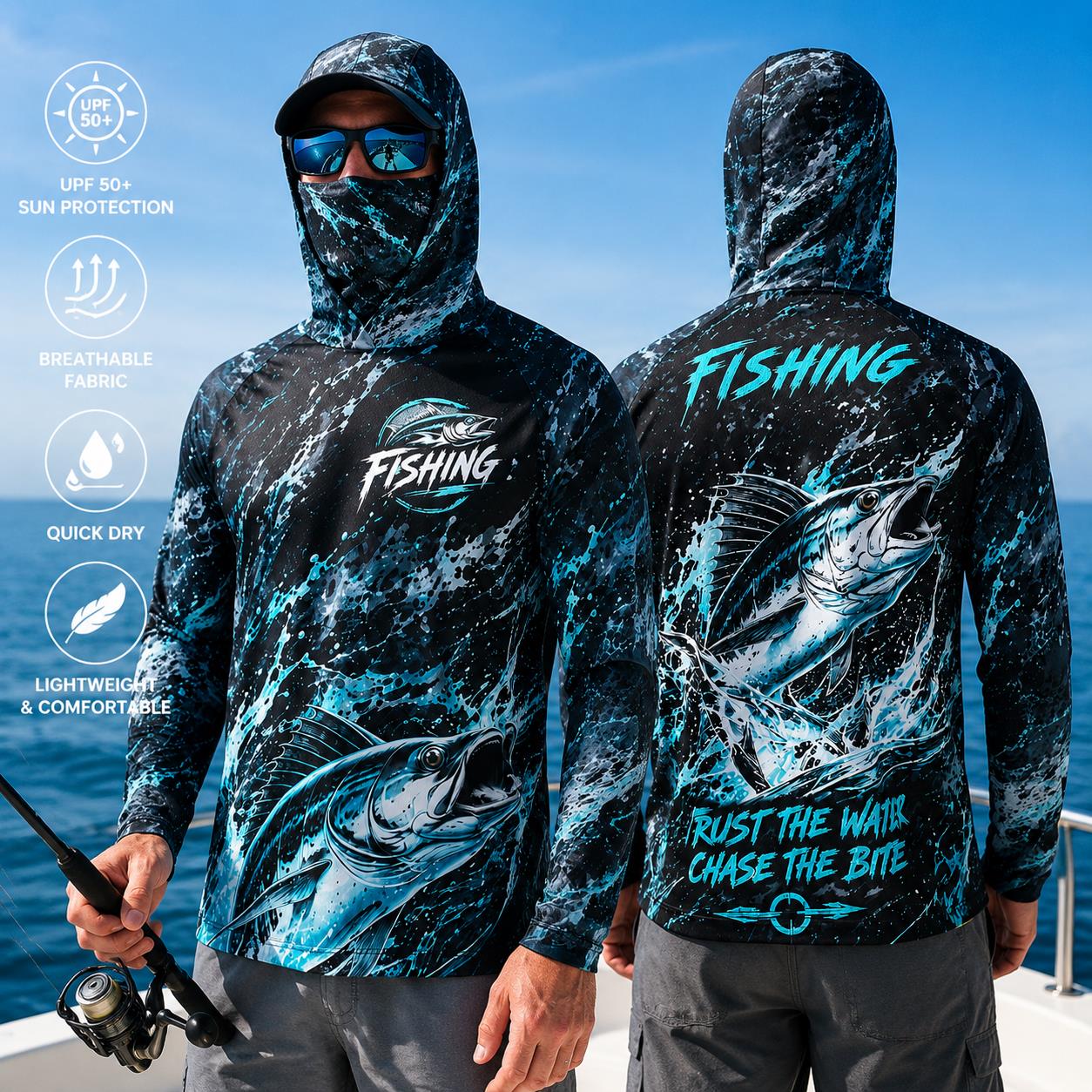 Quick Dry Breathable Men Fishi - Fishing ulasan dan harga