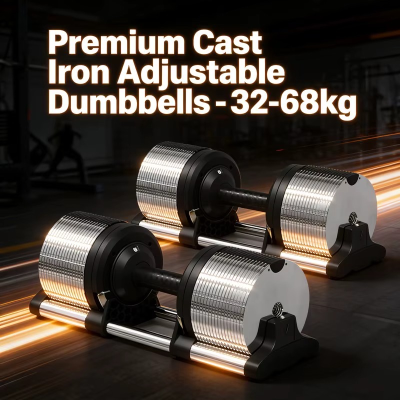 Quick Release 32kg 70lb Cast I - Adjustable Dumbbell Pair 40Kg ulasan dan harga