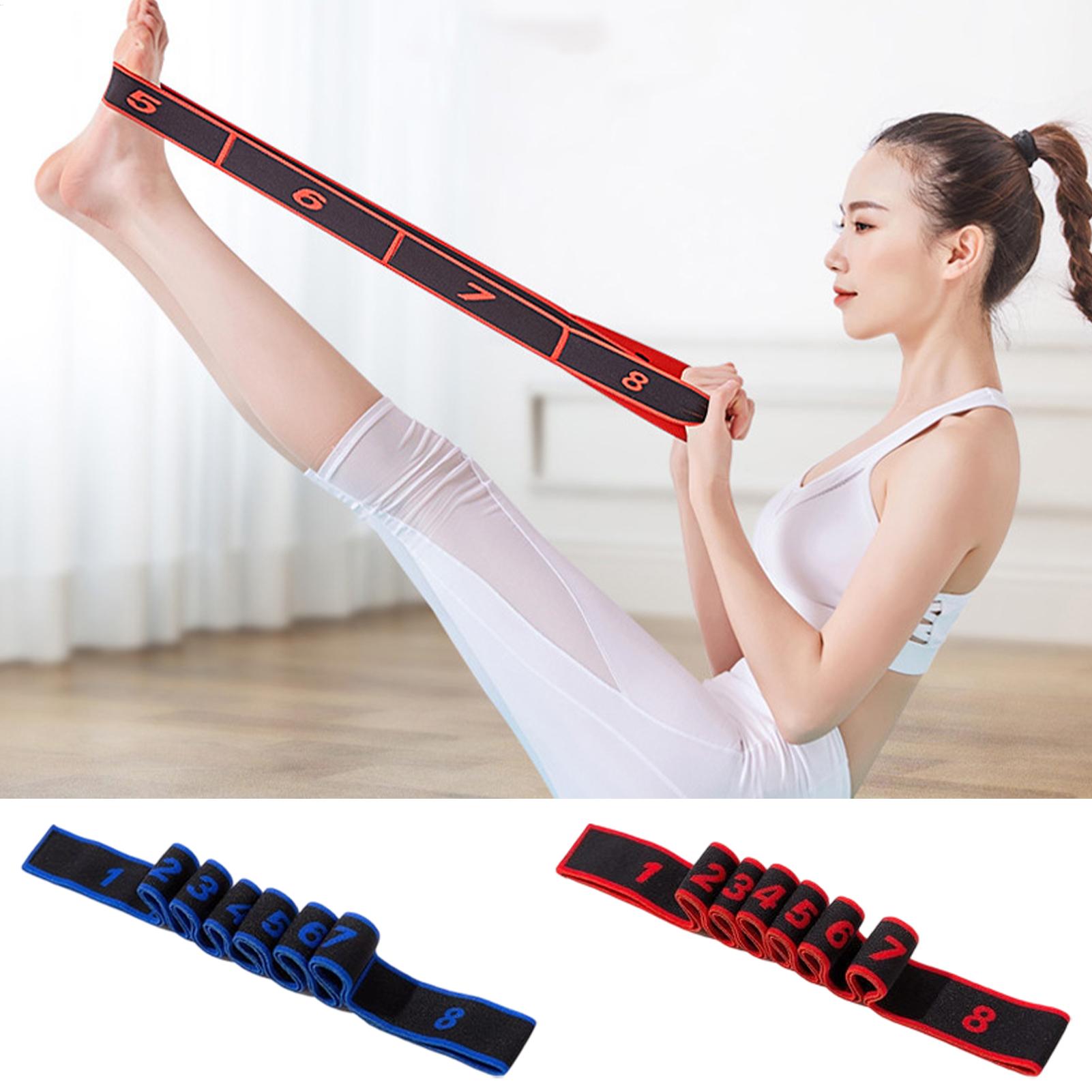 Elastic Yoga Stretching Strap  - Pilates Bar Kit With Resistance Bands ulasan dan harga