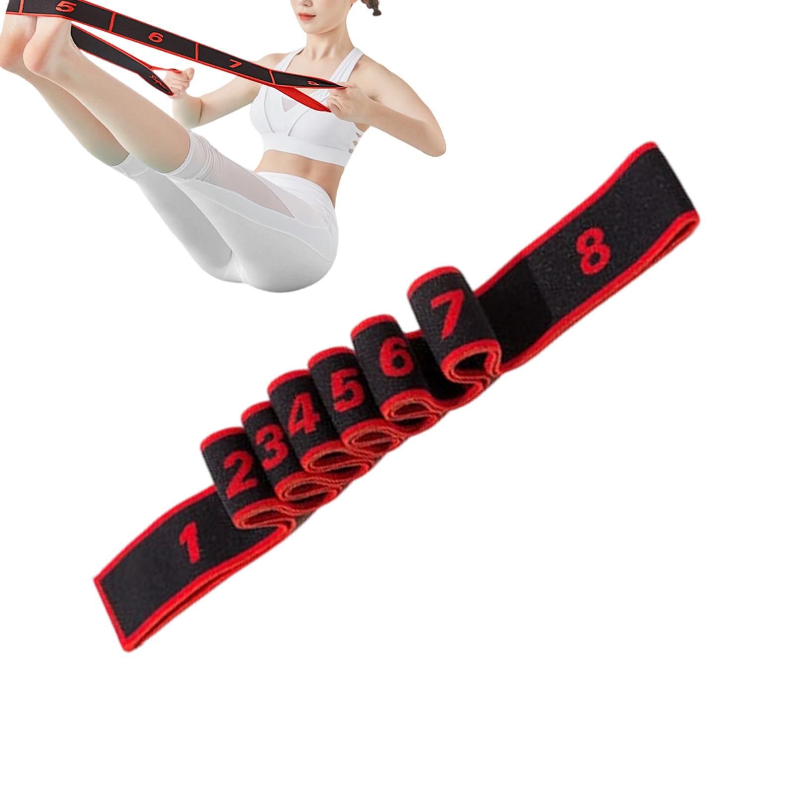 Elastic Yoga Stretching Strap  - Pilates Bar Kit With Resistance Bands ulasan dan harga