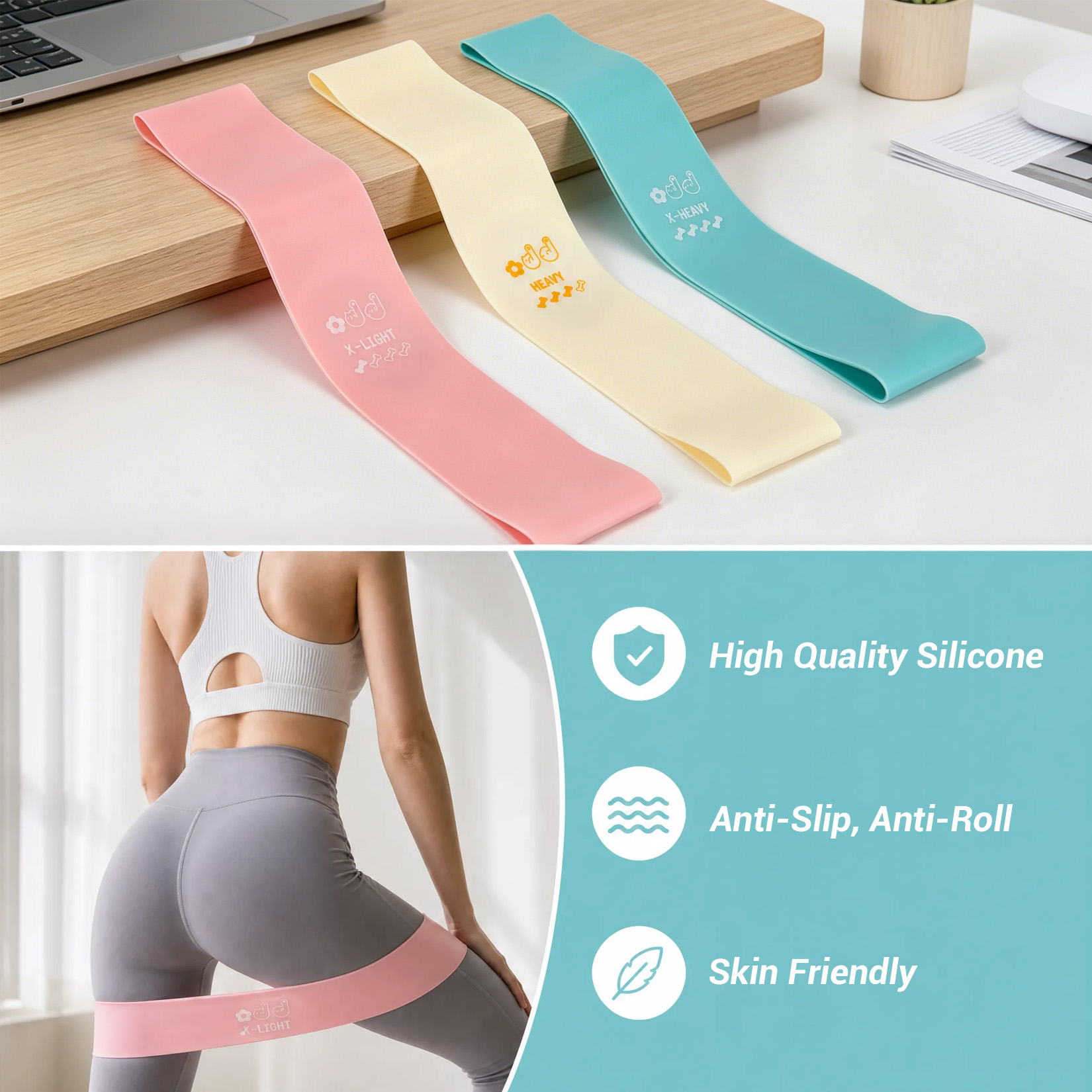 Pilates Training Set, 6-in-1 P - Pilates Bar Kit With Resistance Bands ulasan dan harga