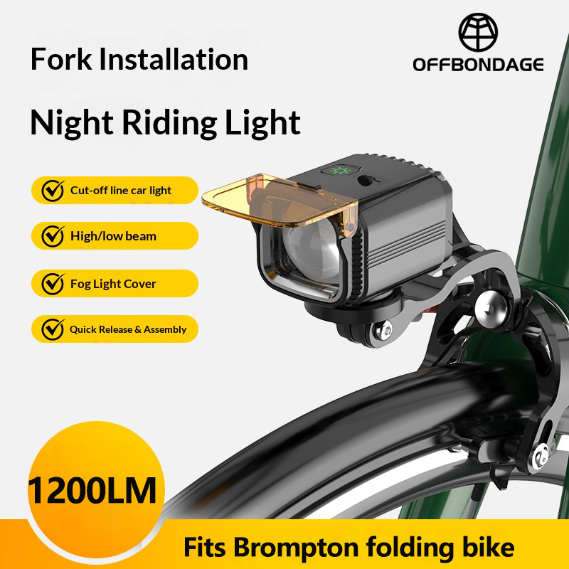 OFFBONDAGE Brompton Folding Bi - Rechargeable Bicycle Headlight 1000 Lumen ulasan dan harga