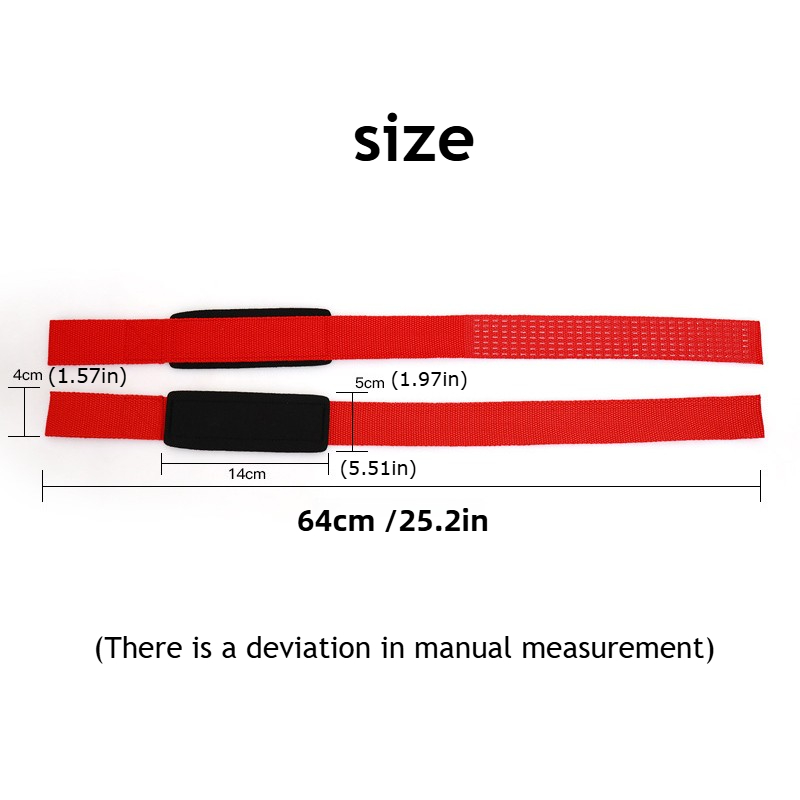 2Pcs Gym Lifting Straps Fitnes - Wrist Wraps Weightlifting Support ulasan dan harga
