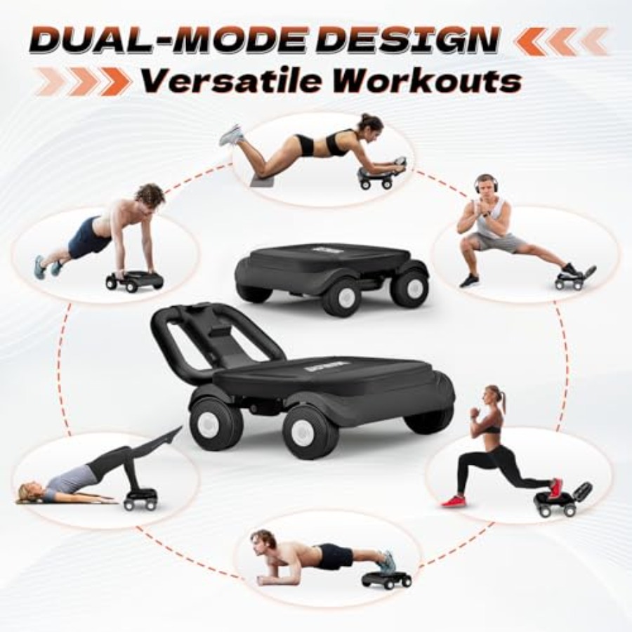Ab Roller Wheel for home gym c - Ab Roller Wheel With Elbow Support ulasan dan harga
