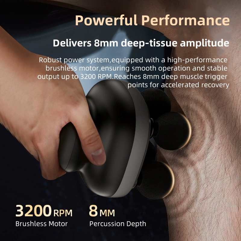 4-Heads Handheld Fascia Gun Pr - Electric Massage Gun Deep Tissue ulasan dan harga